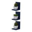Ver imagem 1 de Kit 3 Prateleiras Buzios 15 X 12cm Azul