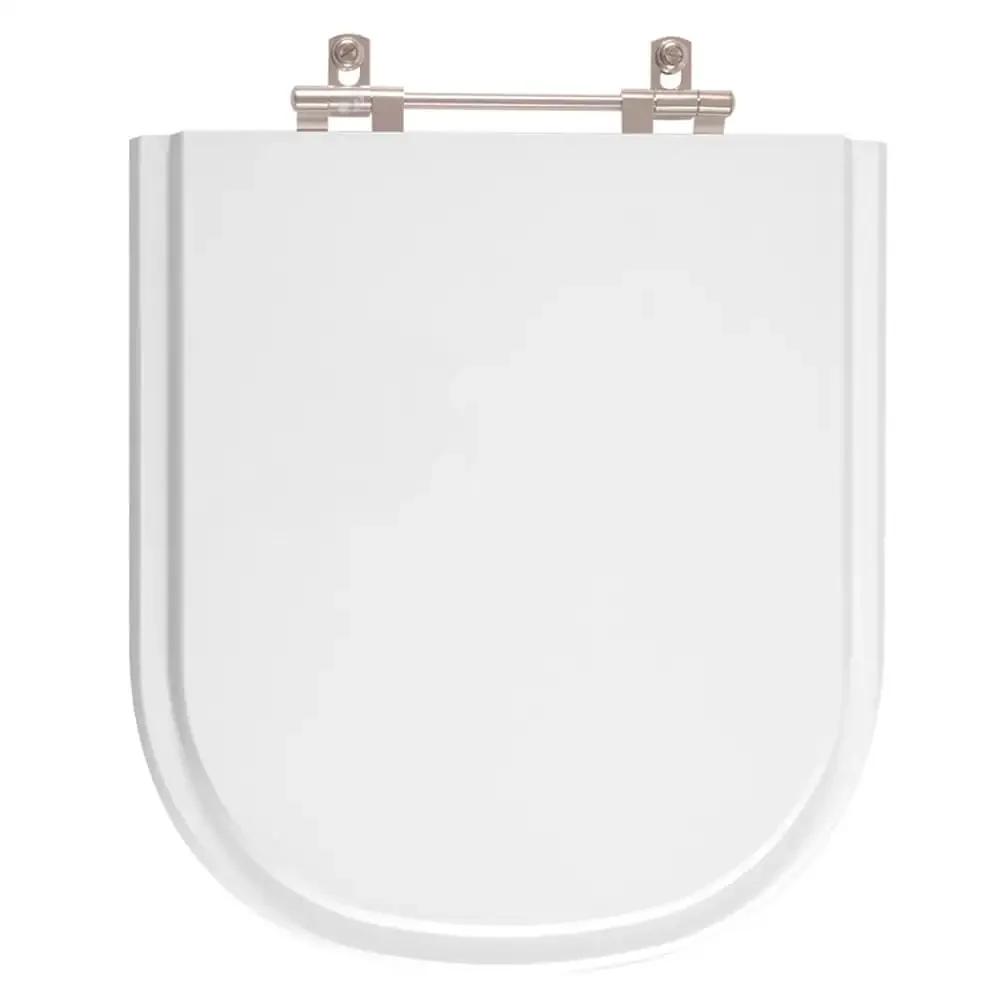 Tampa de Privada Poliéster Anti Bactéria Flox Branco para louça Fiori 6lpf - 2
