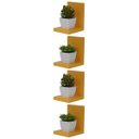 Ver imagem 1 de Kit 4 Prateleiras Buzios 15 X 12cm Amarelo