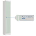 Ver imagem 6 de Guarda-Roupa Modulado 1 Porta Infinity Branco/Line/Pistache