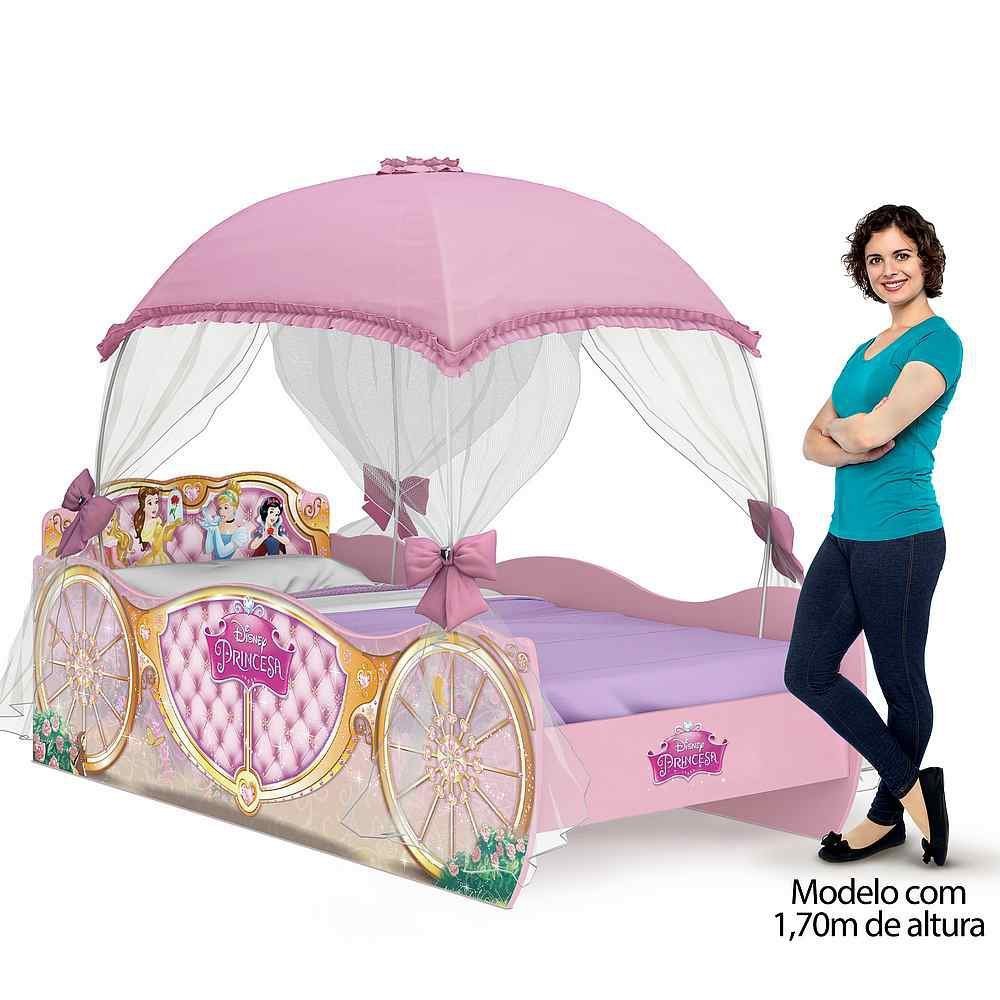 Cama Barbie Plus Com Dossel De Teto - Pura Magia - Rosa