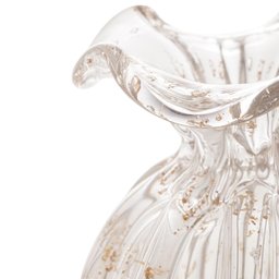 Vaso Murano Italy Trasparente/Dourado 11,5x13 - Wolff - 4