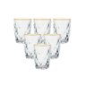 Jogo de Copo Vidro Diamond Fio Dourado 270ml 6 Un - 5