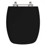 Tampa de Vaso Sanitário Poliéster Primula Plus Preto para bacia Fiori - 1