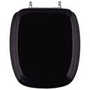 Ver imagem 1 de Assento Sanitário Almofadado Primula Plus Preto para vaso Fiori