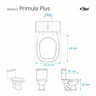 Tampa de Vaso Poliéster Primula Plus Verde Claro para bacia Fiori 6lpf - 2
