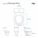 Ver imagem 2 de Assento Sanitário Primula Plus Azul para vaso Fiori