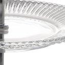 Ver imagem 2 de Porta Doces 2 Andares Cristal Renaissance 22,8x25cm Prato Duplo Lyor Cupcakes Salgados