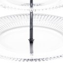 Ver mais imagens de Porta Doces 2 Andares Cristal Renaissance 22,8x25cm Prato Duplo Lyor Cupcakes Salgados