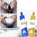 Ver imagem 6 de Super Cola Epoxi Aluminio Metal Aço Secagem Rapida Rachadura Vazamento Resistente Reparo Leva Pro Pe