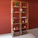 Ver imagem 4 de Estante 116x23x221 C/ 6 Prat. 33cm Freijó