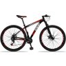 Bicicleta Aro 29 GT SPRINT Alumínio 21v Freio a Disco Preto Vermelho Dropp 15 - 4