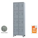 Ver imagem 1 de Roupeiro de Aço c/ 08 portas PEQUENAS – 1,96×0,63×0,36m – CZ/CZ – AMAPA – 10104