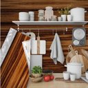 Ver imagem 2 de Papel De Parede 45Cm X 10M Madeira  Mogno