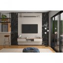 Ver imagem 1 de Conj. Painel Frisado Mendonza Off White + Bancada Gália 1.9 Off White Jequitiba