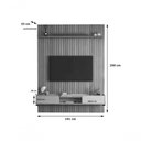 Ver imagem 3 de Conj. Painel Frisado Mendonza Off White + Bancada Gália 1.9 Off White Jequitiba