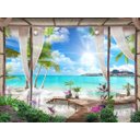 Ver imagem 2 de Papel De Parede Paisagem Digital Maldivas 3D Dah52