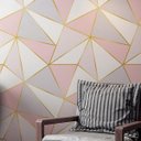 Ver imagem 4 de Papel Adesivo, Geometrico Rose Gold Triangulo Rosa, Cinza