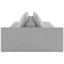Ver imagem 7 de Sofá Ilha Modular para Sala 232cm com Puff Dublin K01 Veludo Cinza - Lyam Decor