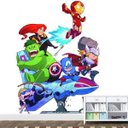 Ver imagem 2 de Papel De Parede Adesivo Infantil Vingadores