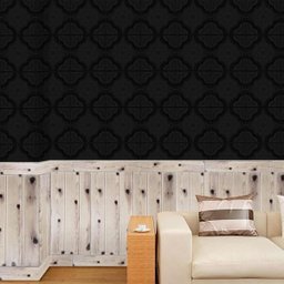 Papel De Parede Mandala Preto Adesivo Revestimento 3D 20 Uni - 4