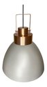 Ver imagem 2 de Lustre Pendente Utron King Estilo Industrial Alumínio 40cm - Cinza/cobre Duo Color
