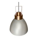 Ver imagem 2 de Lustre Pendente Utron King Estilo Industrial Alumínio 40cm - Cinza/cobre Duo Color