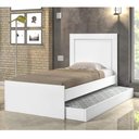 Ver imagem 3 de Cama Luara Solteiro 0,88cm Branco c/ Azul e Branco c/Rosa Auxiliar Branco - Cambel