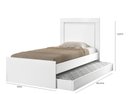 Ver imagem 4 de Cama Luara Solteiro 0,88cm Branco c/ Azul e Branco c/Rosa Auxiliar Branco - Cambel