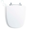 Ver imagem 1 de Assento Sanitário Tampa de Vaso Madeira Mdf Laqueado Ibiza para Bacia Incepa 6lpf - Branco