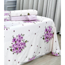 Ver imagem 3 de Kit de Lençol Queen 4 Peças Micro Percal 400 Fios - Toque de Pêssego Fernanda