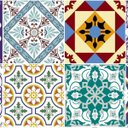 Ver imagem 2 de Papel de Parede Azulejo Tons Lilás Adesivo Lavatório Cozinha