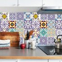 Ver imagem 5 de Papel de Parede Azulejo Tons Lilás Adesivo Lavatório Cozinha