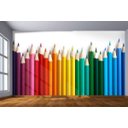 Ver imagem 2 de Papel de Parede Infantil Lápis de Cor Escola Azs102