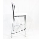 Ver imagem 4 de Kit 2 Banquetas EMPILHÁVEL cromada Altura 65cm assento branco - Poltronas do Sul