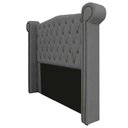 Ver imagem 4 de Cabeceira Estofada Veneza 195cm Suede Cinza