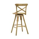 Ver imagem 3 de Banquetas Giratórias Paris em Madeira Maciça - 2 Banquetas