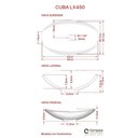 Ver imagem 2 de Conjunto Bancada C-cuba L45, Prateleira e Espelheira Metrópole 806 Perffect Acetinado Branco Chess
