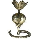 Ver imagem 4 de Porta Incensos Cobra NAJA em Latão Artesanal Inacabavél SAT Cobra NAJA Dourada