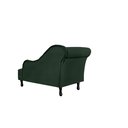 Ver imagem 2 de Recamier Decorativo Divã Olivia Suede Verde Pés Madeira Ms Decor