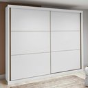 Ver imagem 2 de Guarda Roupa Easy Max 2 Portas S Espelhos e Pés Branco Lopas