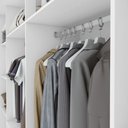 Ver imagem 4 de Guarda Roupa Easy Max 2 Portas S Espelhos e Pés Branco Lopas
