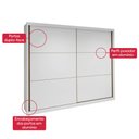 Ver mais imagens de Guarda Roupa Easy Max 2 Portas S Espelhos e Pés Branco Lopas