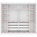 Ver imagem 6 de Guarda Roupa Easy Max 2 Portas S Espelhos e Pés Branco Lopas