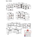 Ver imagem 5 de Cozinha Completa De Canto c/ Rodapé Multimóveis Preto/branco