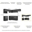 Ver imagem 6 de Cozinha Completa De Canto c/ Rodapé Multimóveis Preto/branco