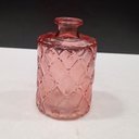 Ver imagem 7 de Vaso Garrafa Decorativo de Vidro Rosa 11x7x7cm Enfeite Sala Mesa Estante Flores