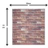 Papel De Parede Tijolo Escuro Adesivo Revestimento 3D 5 Uni - 3