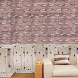 Papel De Parede Tijolo Escuro Adesivo Revestimento 3D 5 Uni - 4