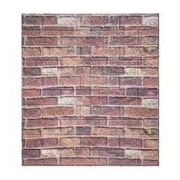 Papel De Parede Tijolo Escuro Adesivo Revestimento 3D 5 Uni - 1